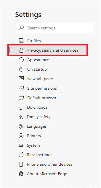 Edge Site permissions selector